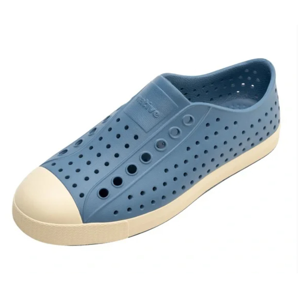 Native Jefferson Slip On Mens 11 Oasis Blue Bone White NIB